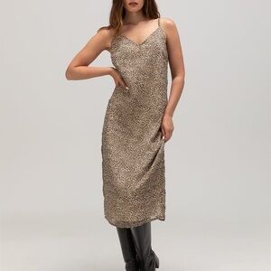 NOISY MAY Melina Singlet Leopard Womens Dress XL nwt